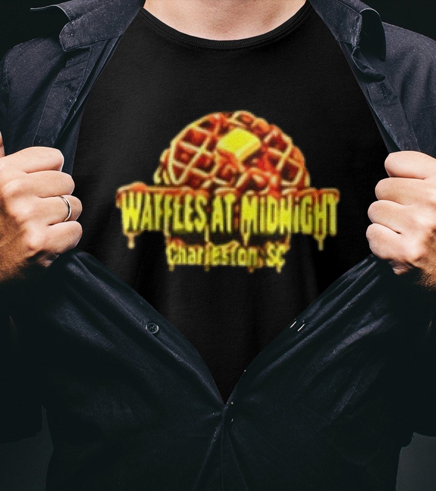 Monkey Waffles At Midnight Charleston SC Two Sided T-Shirt