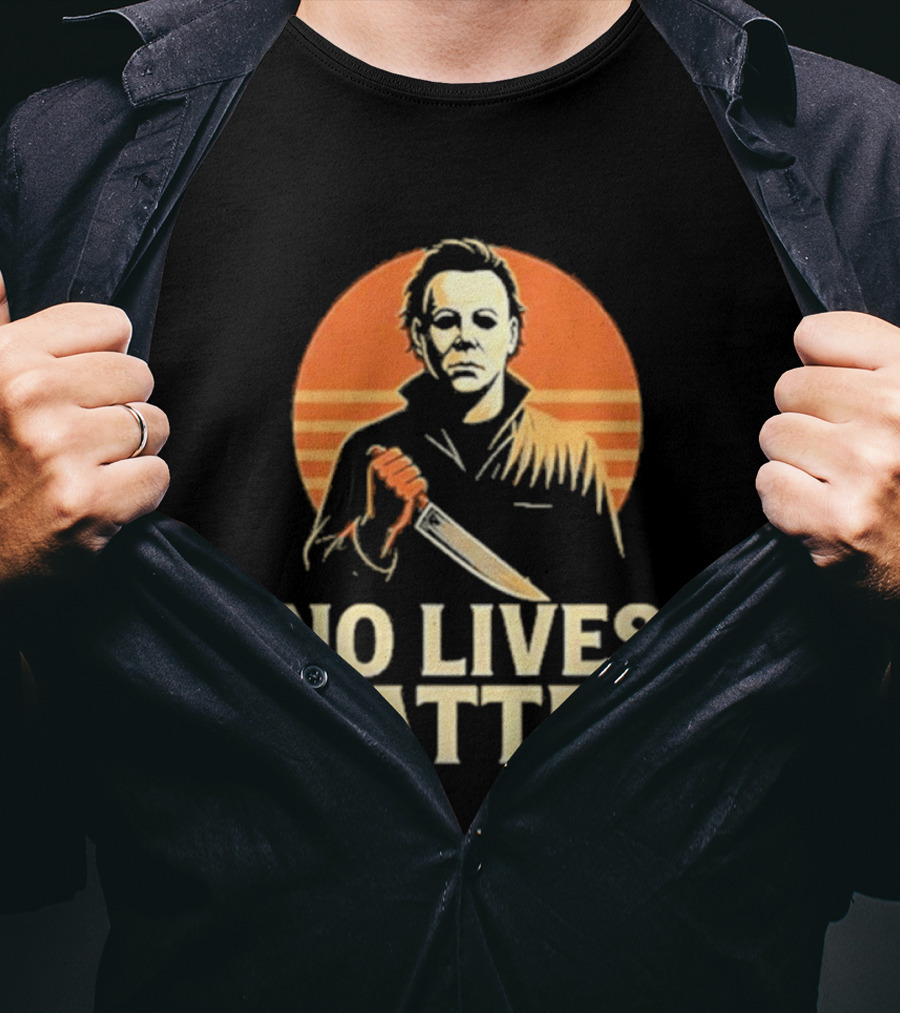 Michael Myers No Lives Matter Halloween Vintage Knife T-Shirt