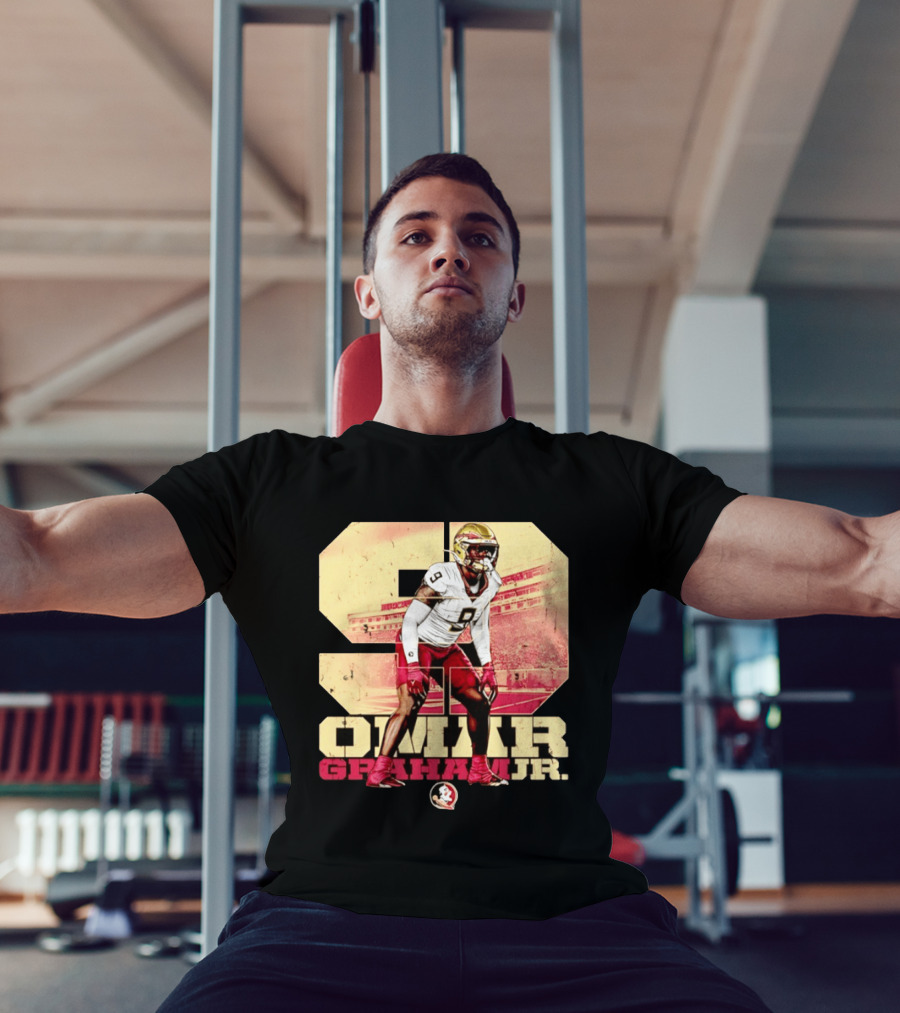 Omar Graham Jr Florida State Seminoles Football NCAA Number 9 T-Shirt