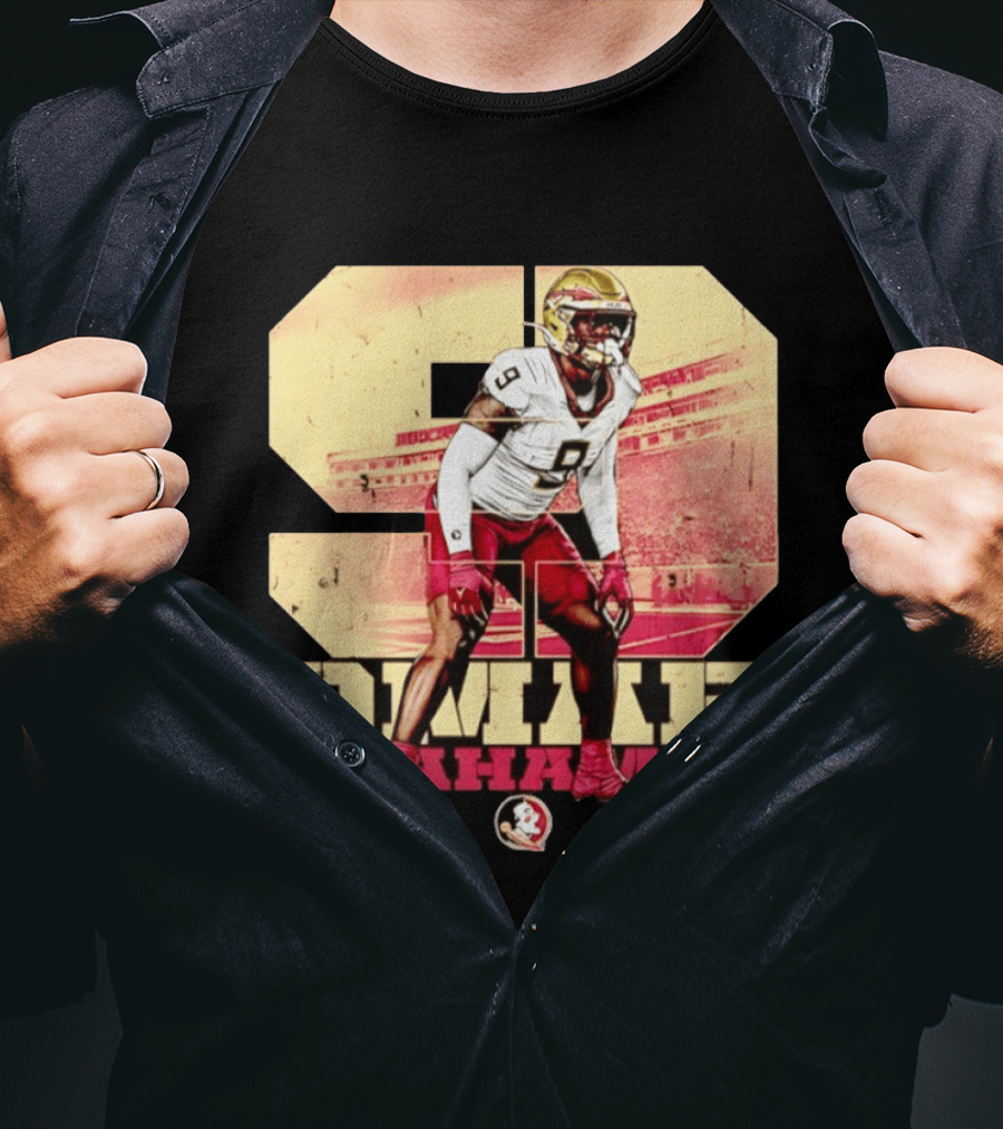 Omar Graham Jr Florida State Seminoles Football NCAA Number 9 T-Shirt