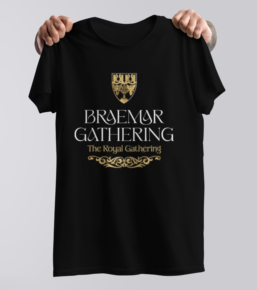 Braemar Gathering The Royal Gathering Burgundy T-Shirt