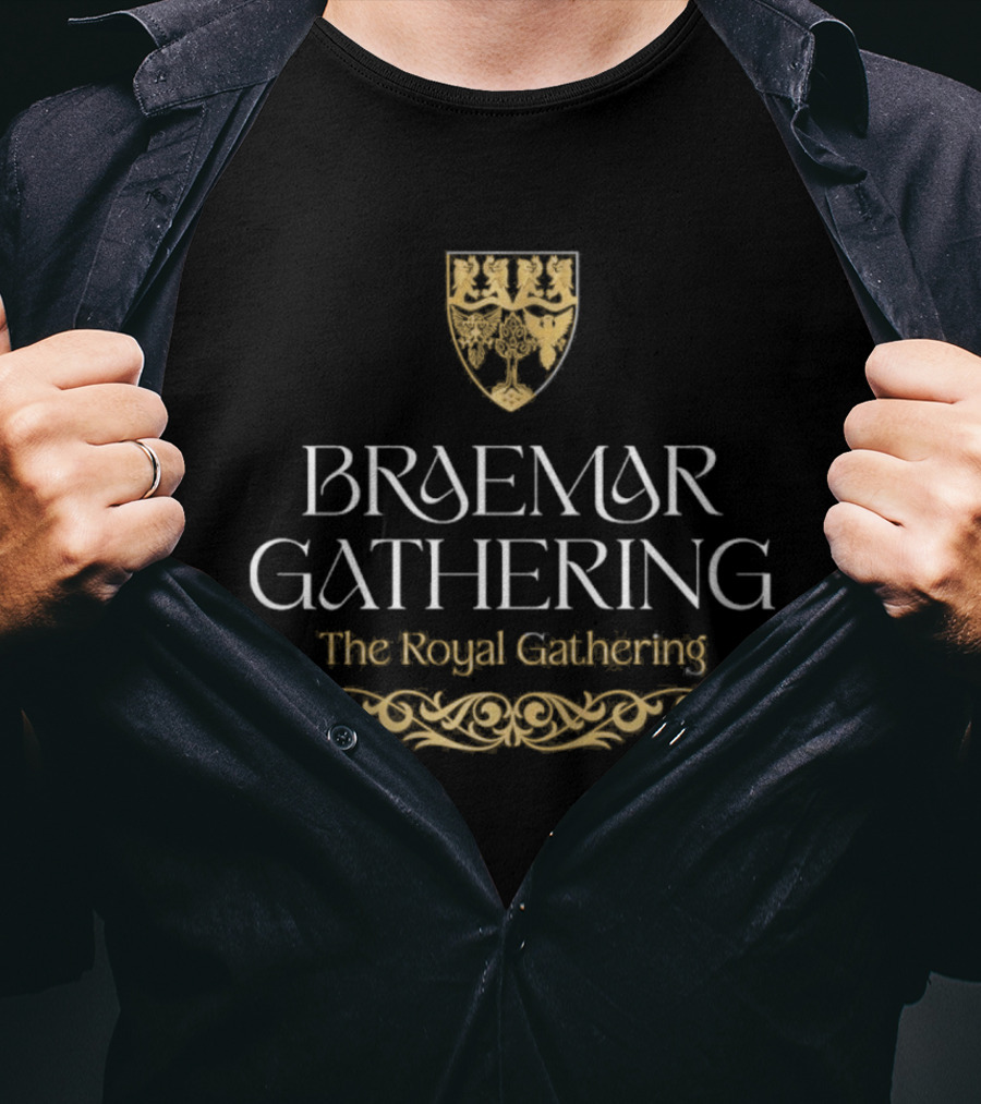 Braemar Gathering The Royal Gathering Burgundy T-Shirt