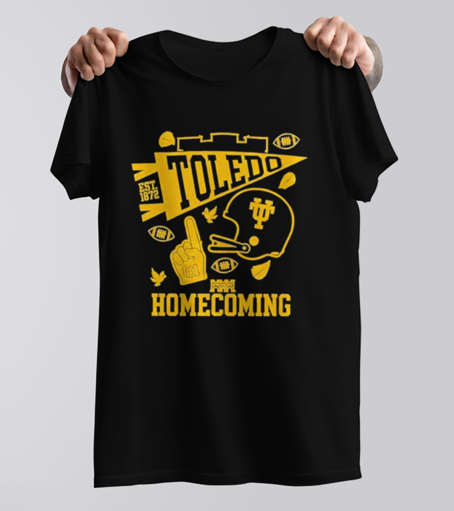 Toledo Homecoming 1872 Football Sports Celebration T-Shirt