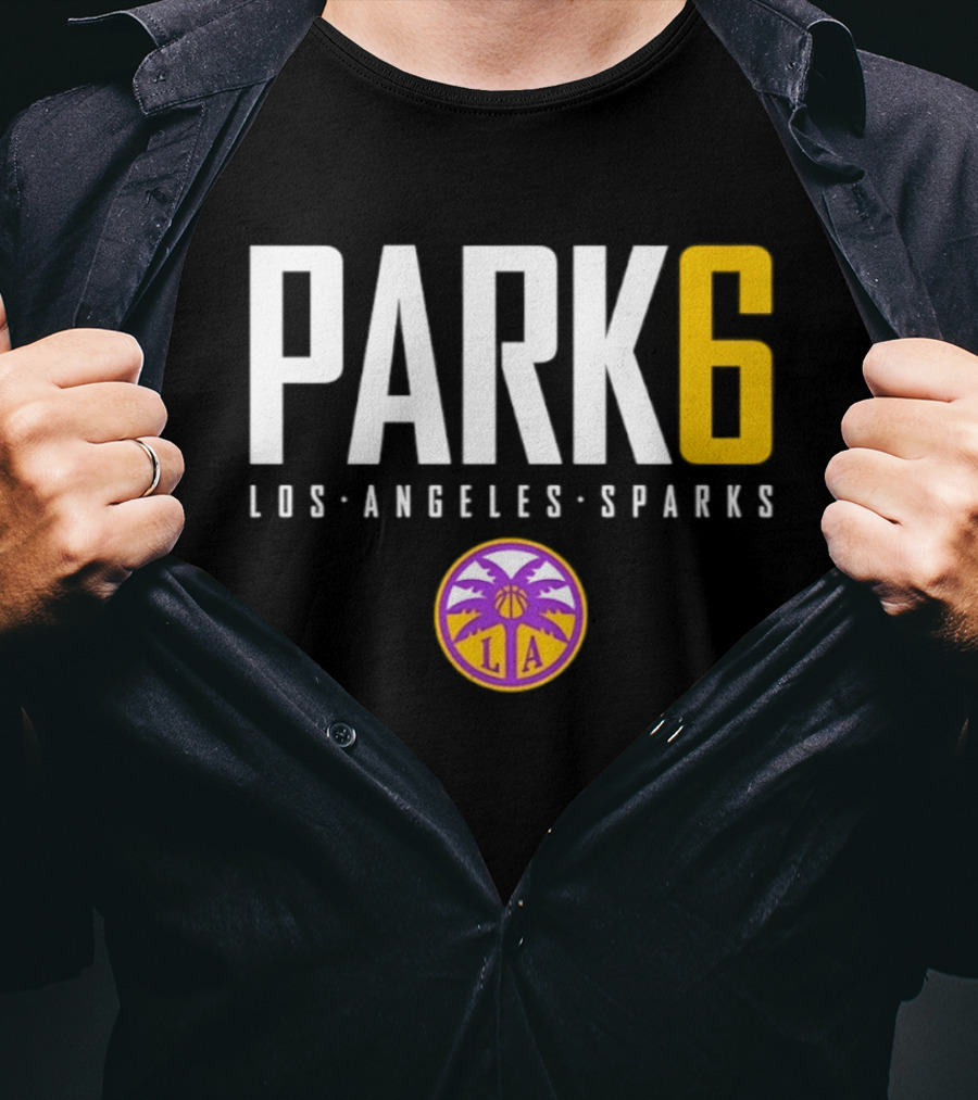 Park 6 Los Angeles Sparks WNBA Basketball T-Shirt