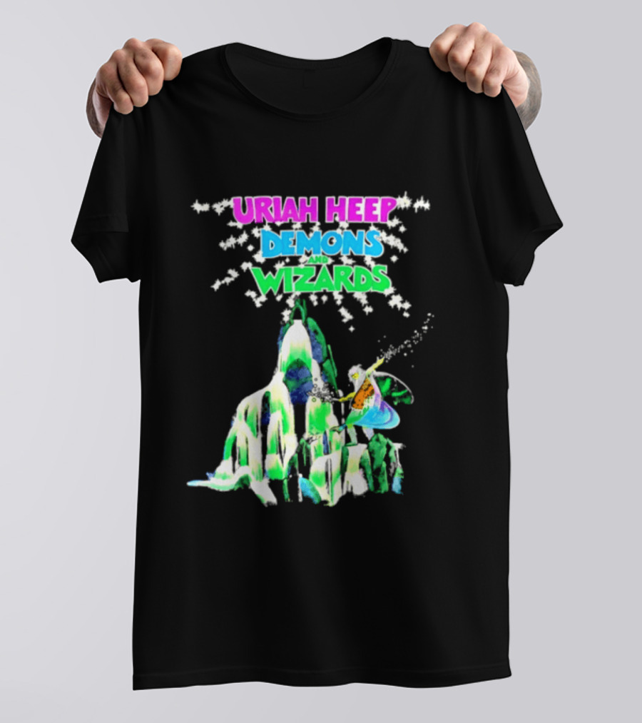 Uriah Heep Demons And Wizards Hard Rock Album Fantasy T-Shirt