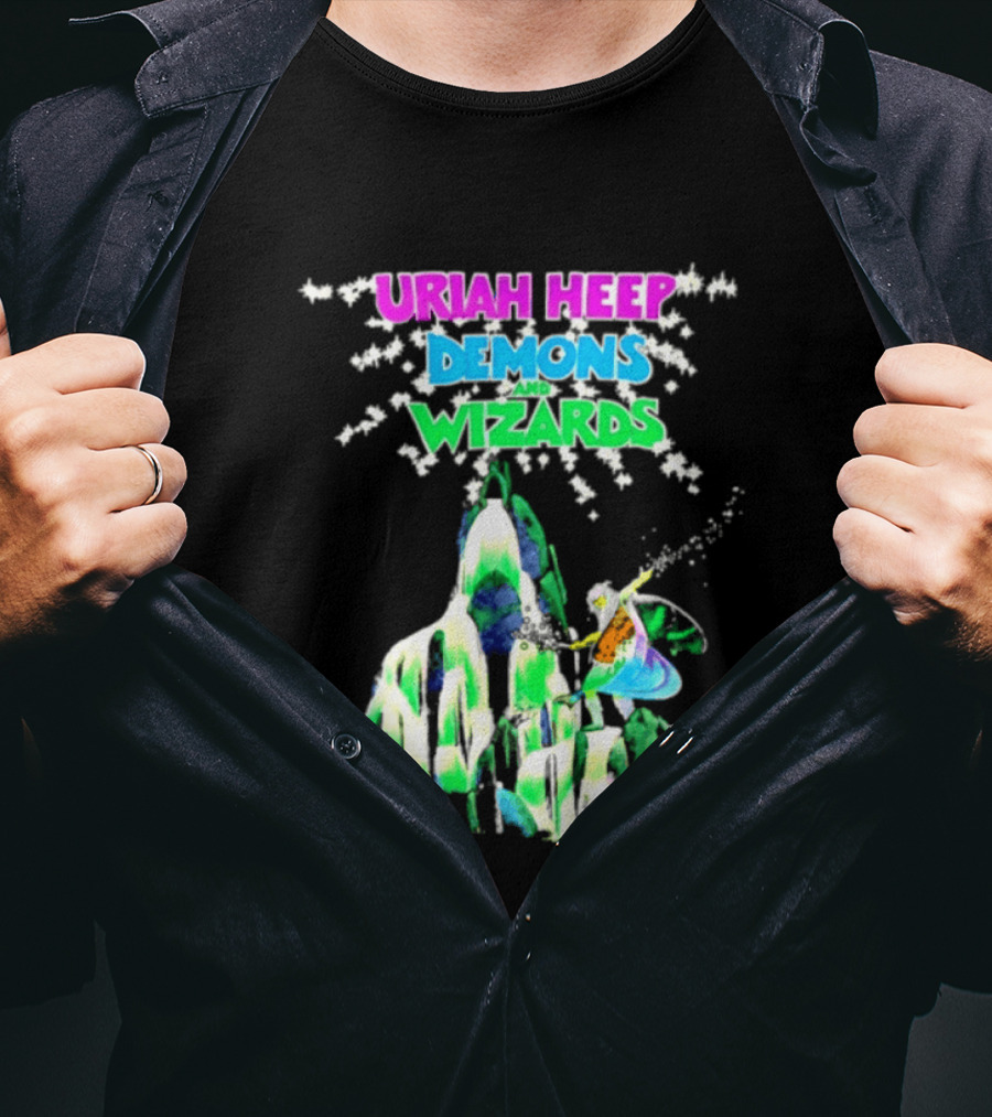 Uriah Heep Demons And Wizards Hard Rock Album Fantasy T-Shirt