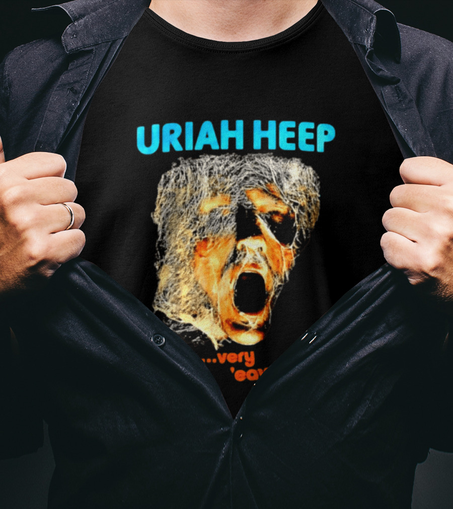 Uriah Heep Very 'Eavy Album Cover Art Hard Rock Music T-Shirt