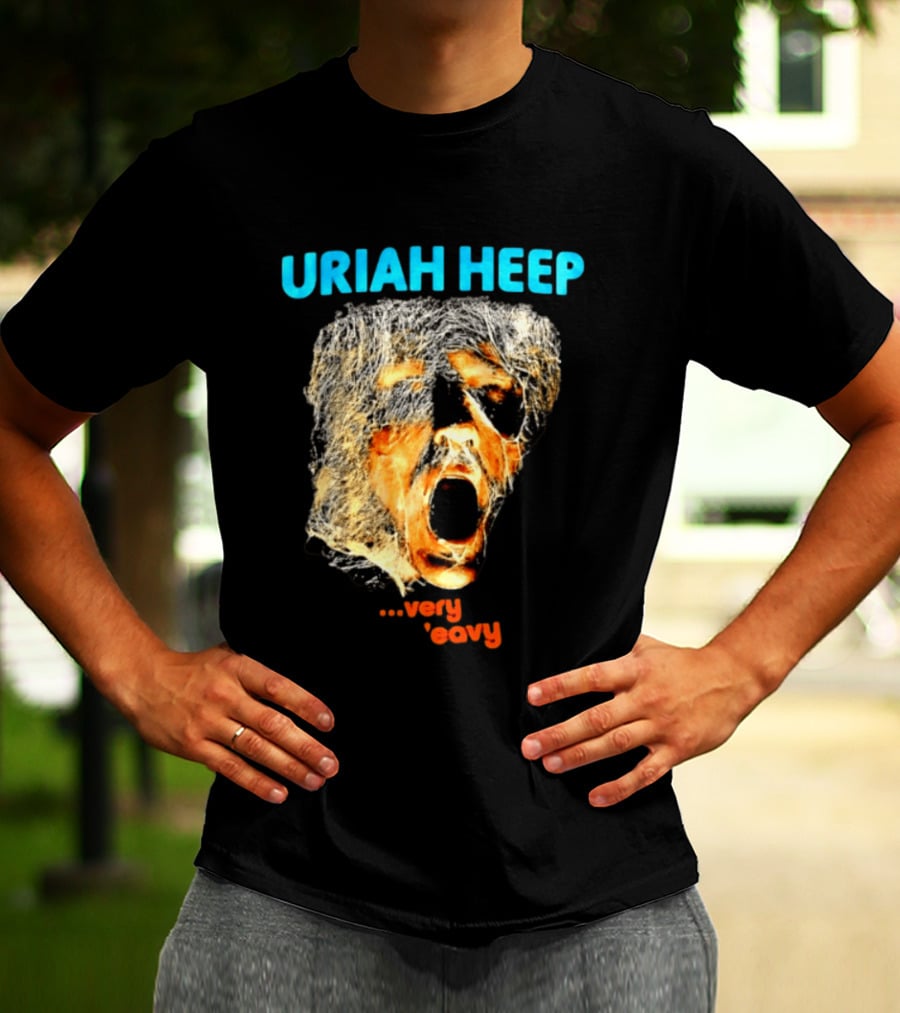Uriah Heep Very 'Eavy Album Cover Art Hard Rock Music T-Shirt