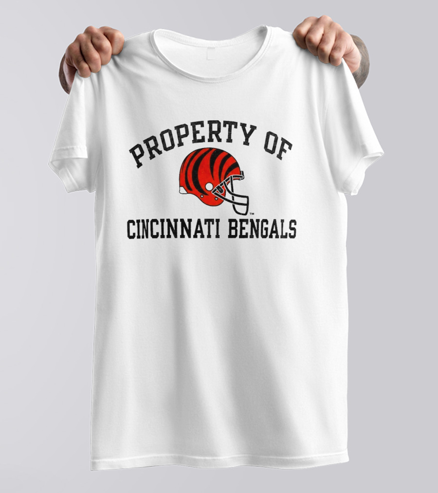 Property Of Cincinnati Bengals Helmet Fan Merchandise T-Shirt