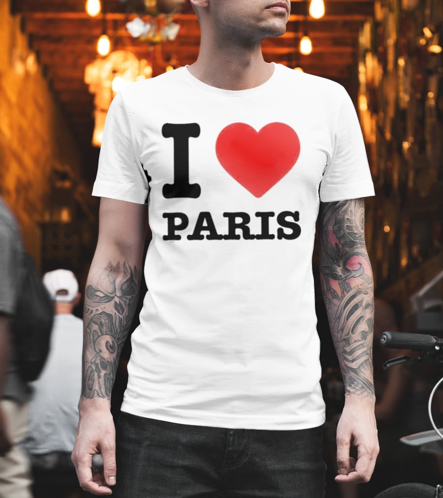 I Love Paris France City Of Light Travel T-Shirt