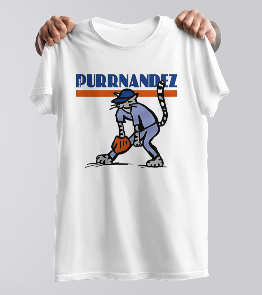 Keith Hernandez Hadji Grounder Purrnandez New York Mets Baseball Cat T-Shirt