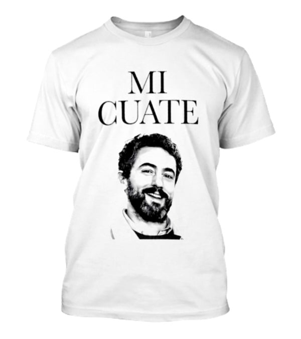 Luis Gerardo Méndez Mi Cuate Retro Black And White T-Shirt