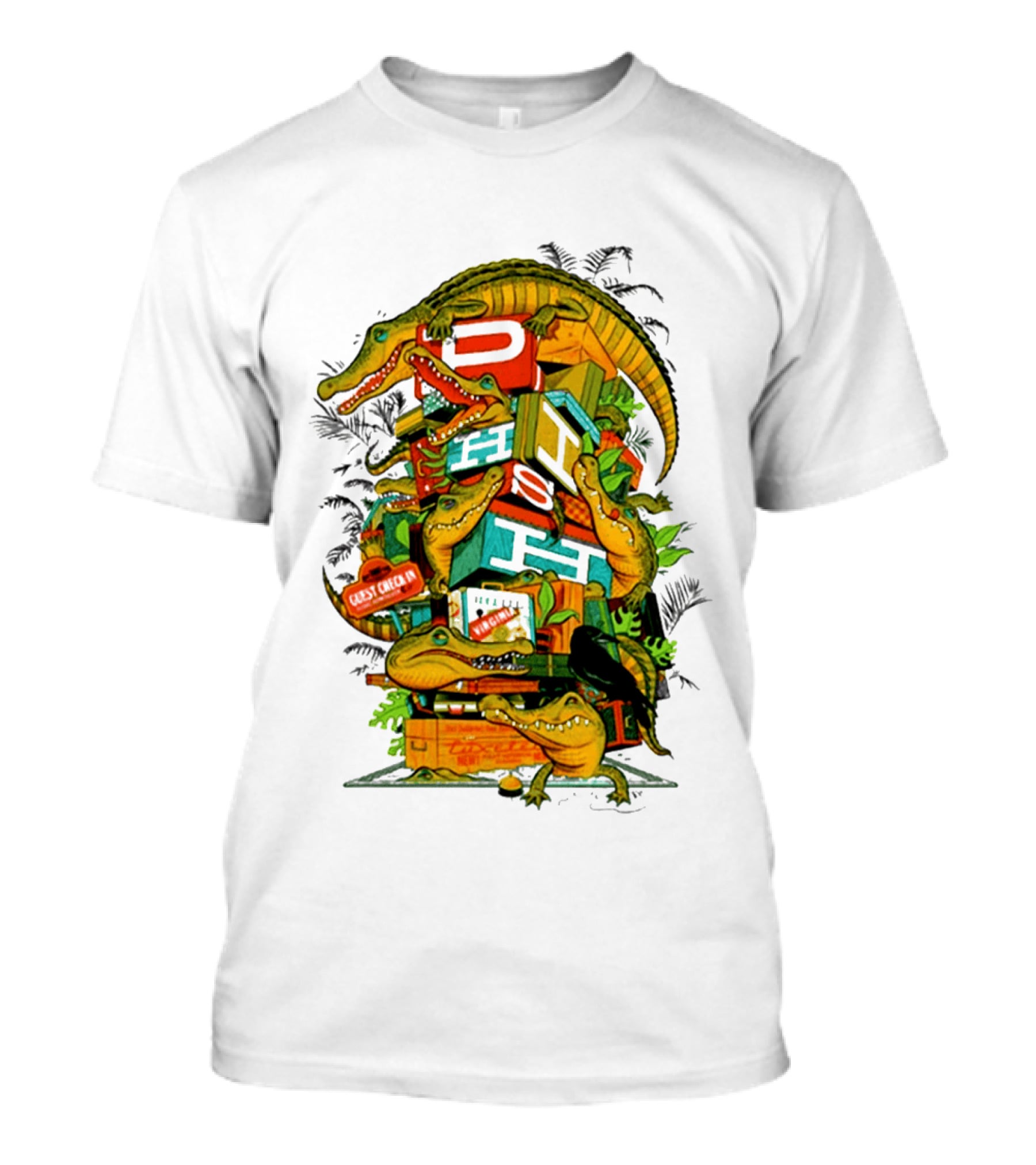 Phish Richmond Virginia October 7 2026 Allianz Amphitheater Riverfront Alligators And Luggage T-Shirt