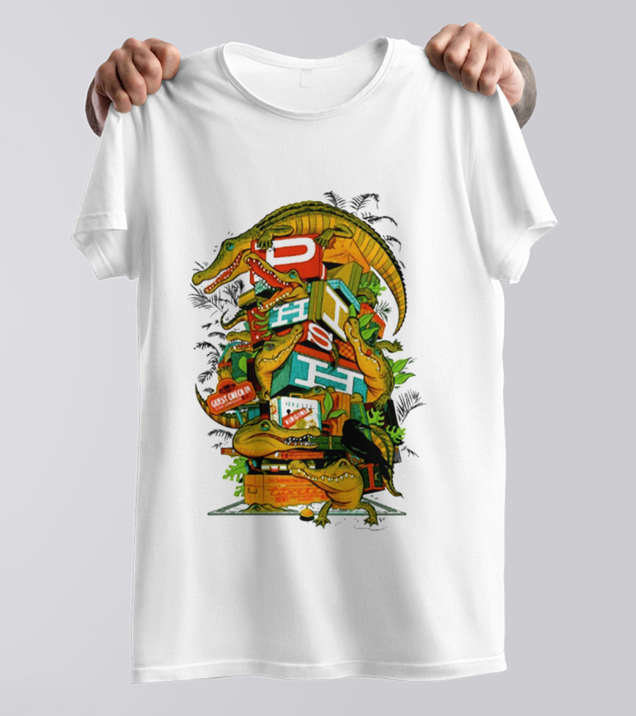 Phish Richmond Virginia October 7 2026 Allianz Amphitheater Riverfront Alligators And Luggage T-Shirt