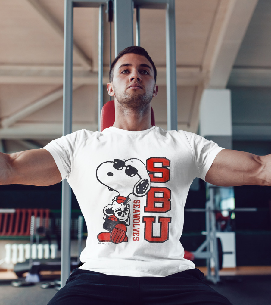 SBU Seawolves Snoopy Peanuts T-Shirt