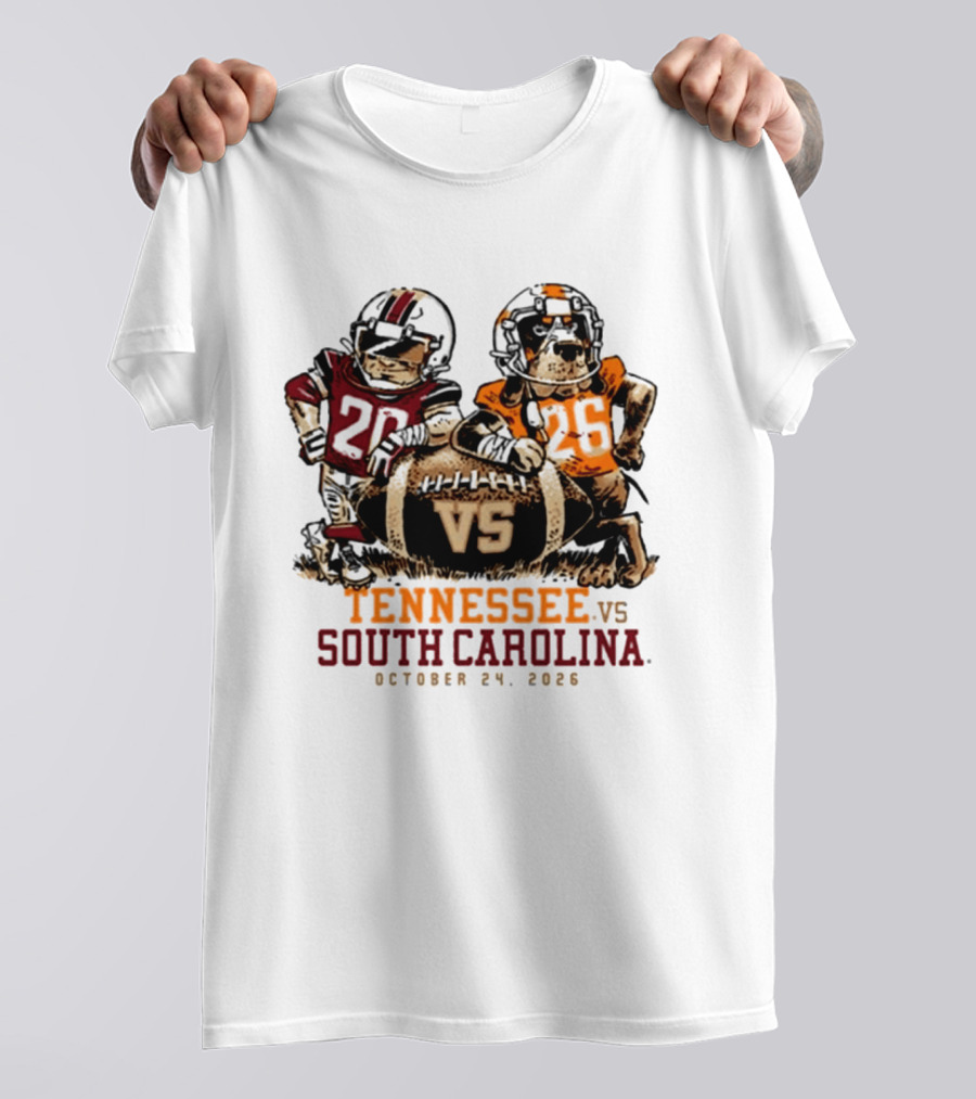 Tennessee Vs South Carolina Football October 24 2026 T-Shirt