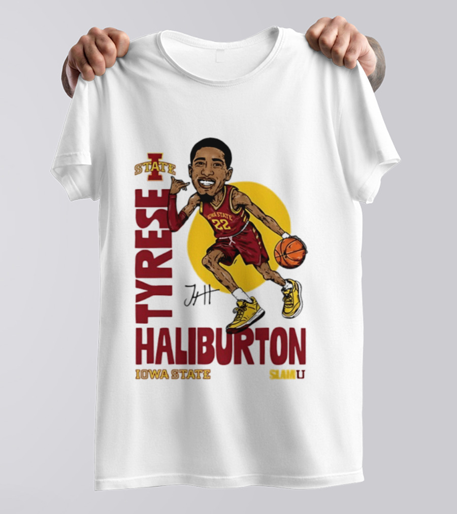 Tyrese Haliburton Iowa State Cyclones Basketball Caricature 22 T-Shirt