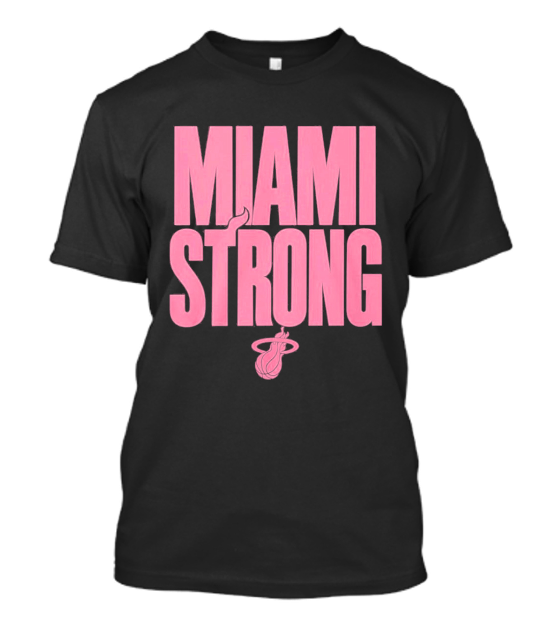 Miami Strong Heat Basketball Pink Court Culture T-Shirt