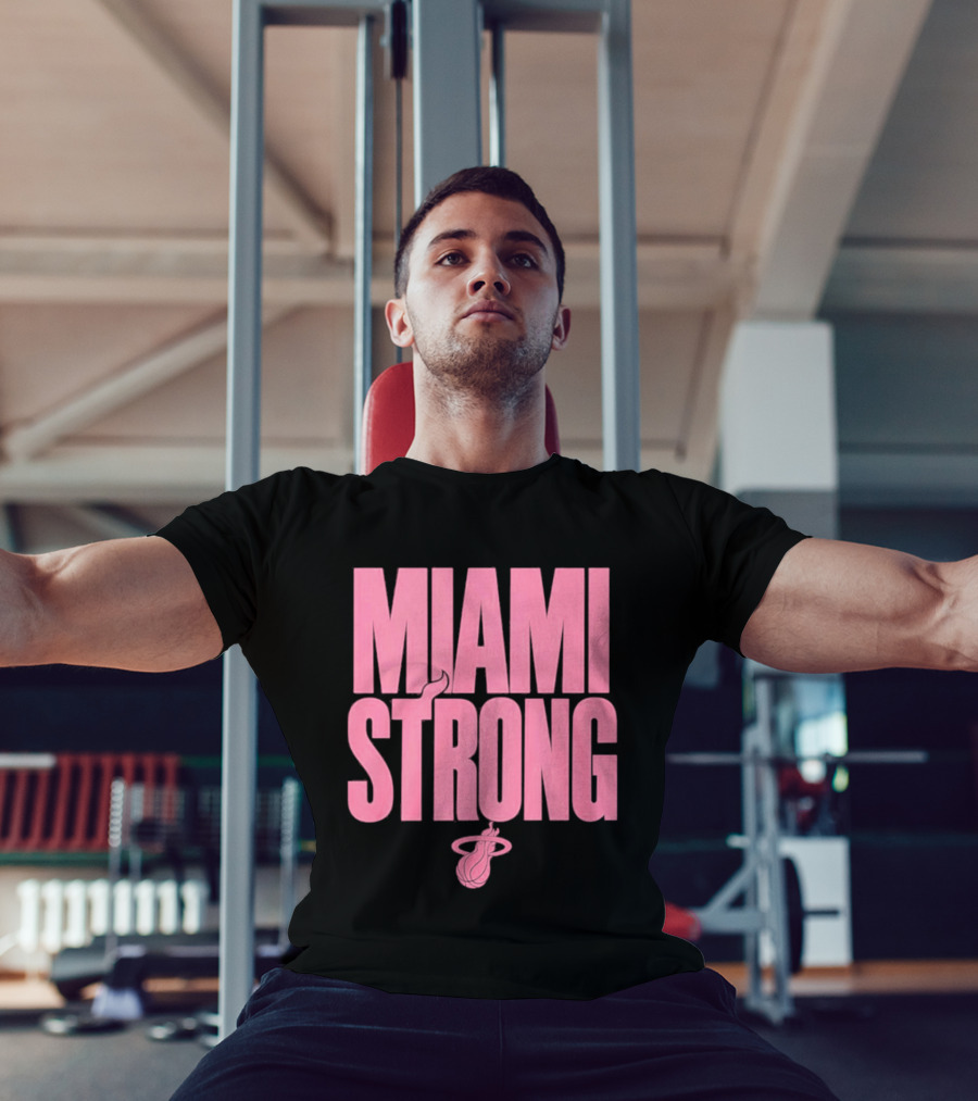 Miami Strong Heat Basketball Pink Court Culture T-Shirt