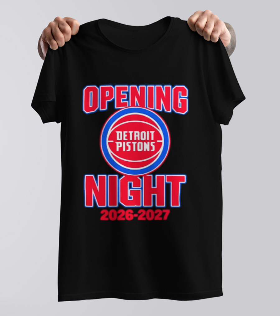 Detroit Pistons Opening Night 2026 2027 NBA Event T-Shirt
