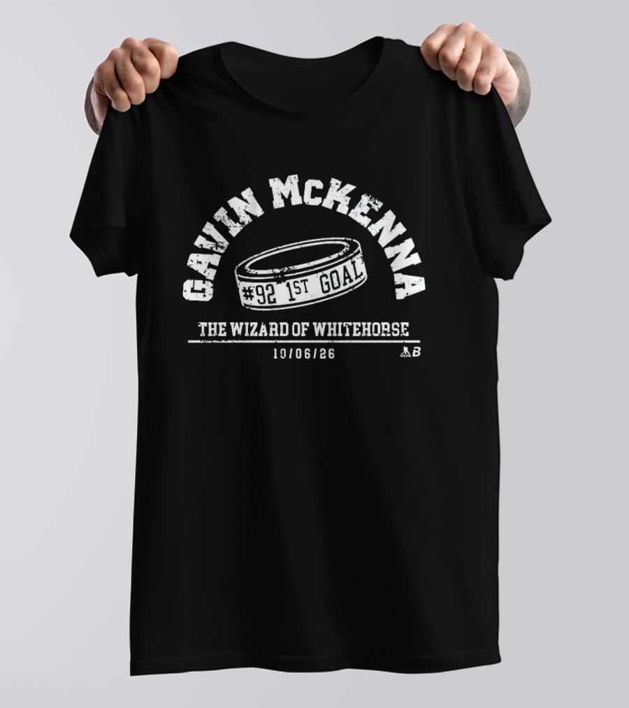 Gavin McKenna 1st Goal 92 The Wizard Of Whitehorse 10/06/26 T-Shirt