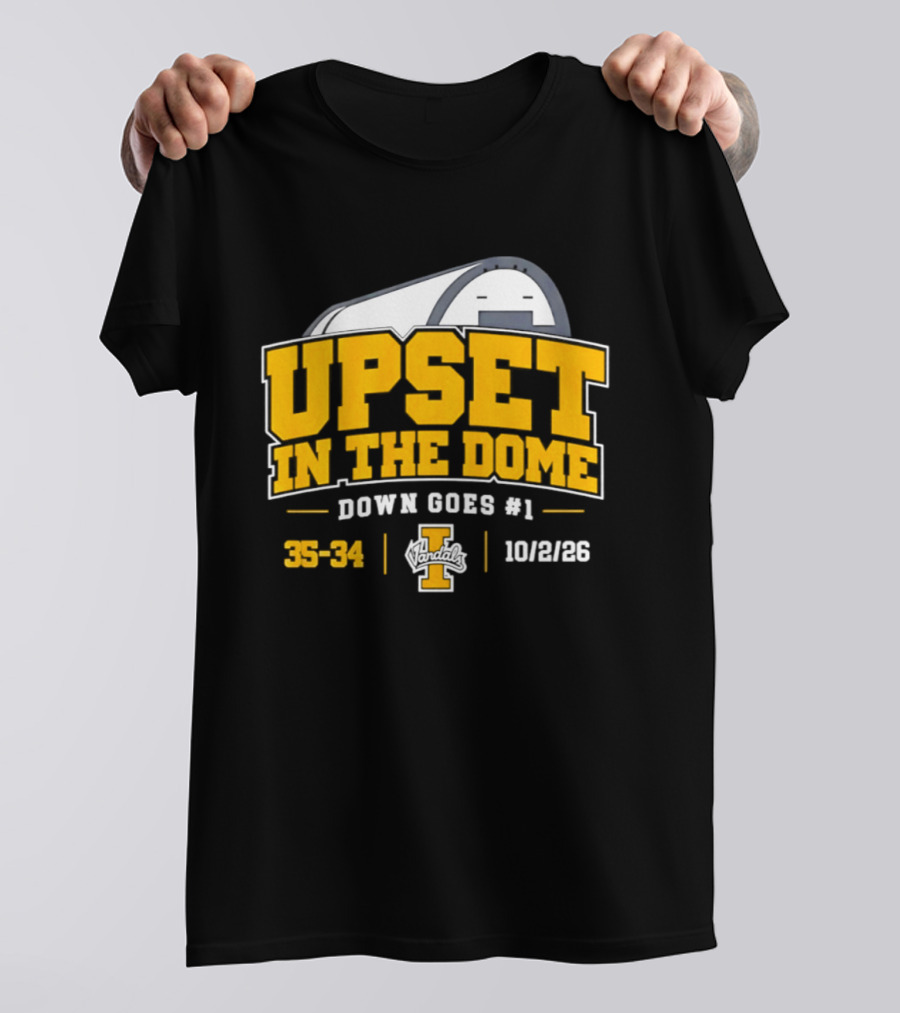 Idaho Vandals Upset In The Dome 35 34 Bown Goes #1 10/12/26 T-Shirt