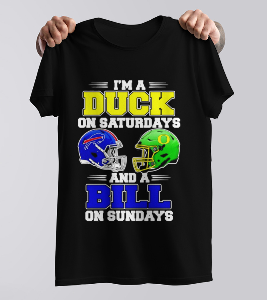 I'm A Duck On Saturdays And A Bill On Sundays Football Helmet Design 2026 T-Shirt