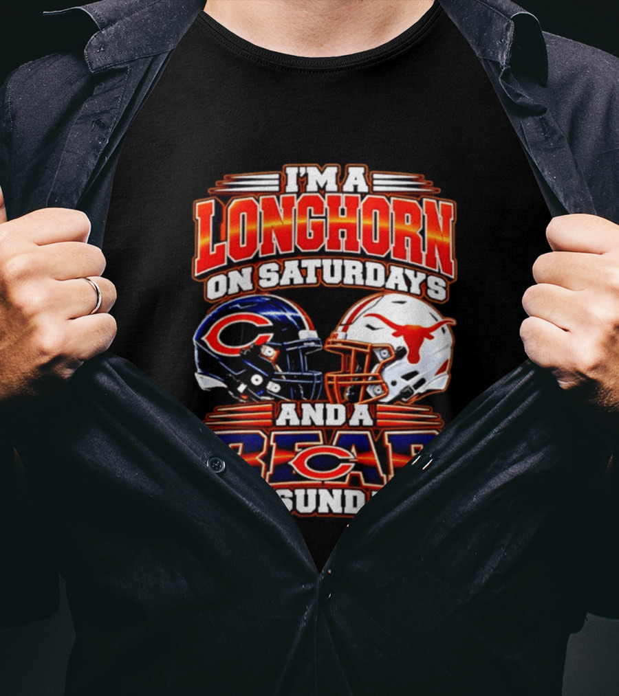 I'm A Longhorn On Saturdays And A Bear On Sundays Football Rivalry 2026 T-Shirt
