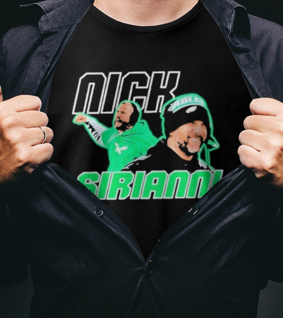 Nick Sirianni Philadelphia Eagles Kelly Green T-Shirt