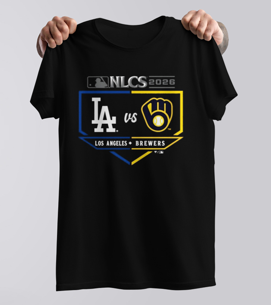 MLB 2026 NLCS Los Angeles Dodgers Vs Milwaukee Brewers Matchup T-Shirt