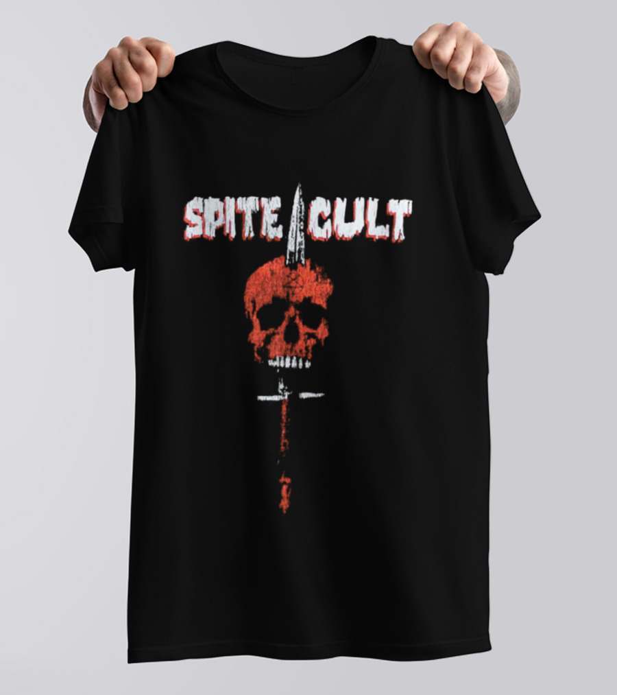 Spite Cult Skull Knife Design New World Killer Cult 2026 Tour T-Shirt
