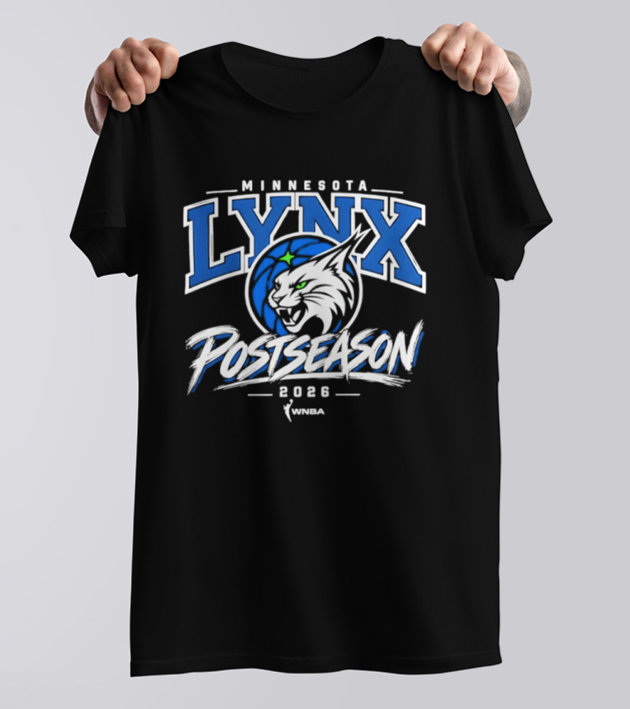 Minnesota Lynx WNBA Postseason 2026 Logo Sports Merchandise T-Shirt