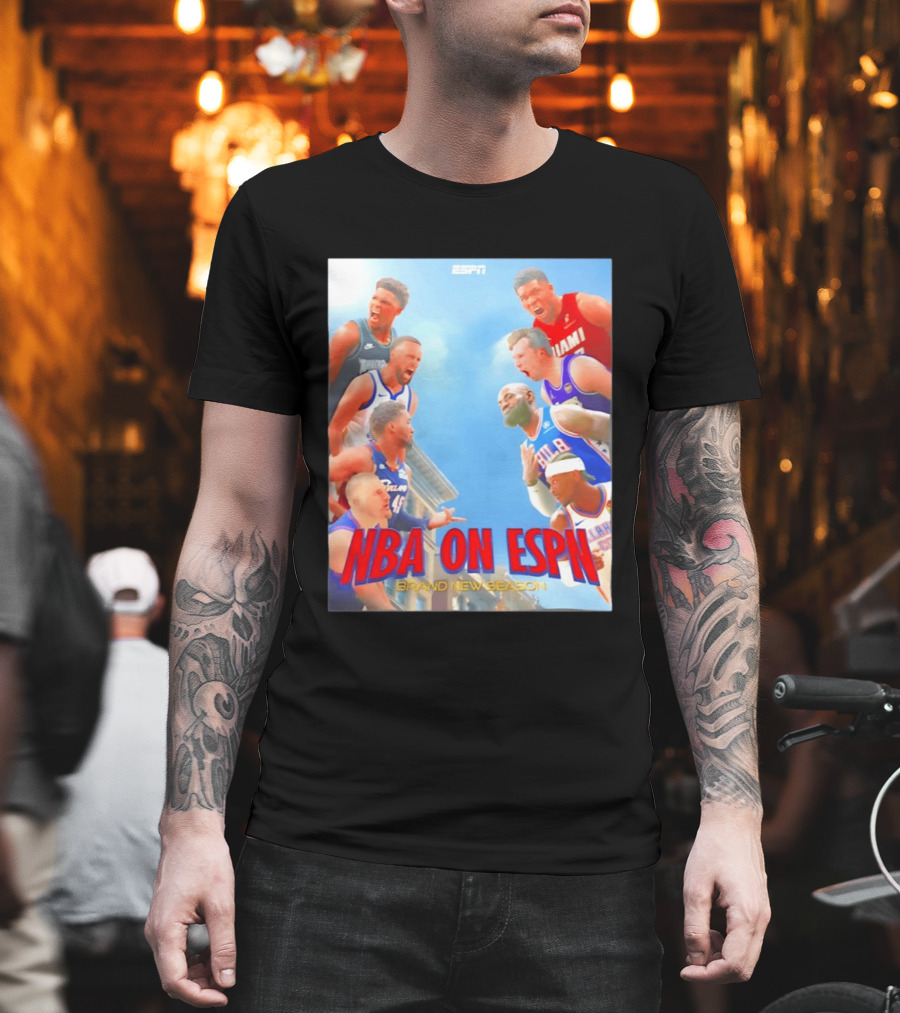 NBA On ESPN Brand New Season 2026 Opening Week Matchups T-Shirt