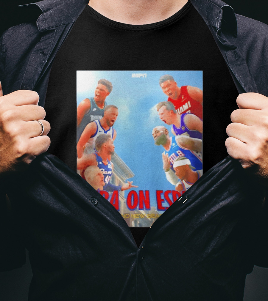 NBA On ESPN Brand New Season 2026 Opening Week Matchups T-Shirt