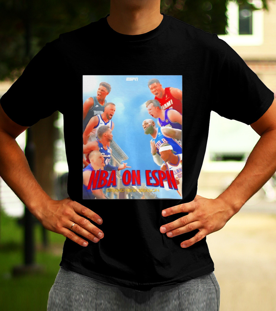 NBA On ESPN Brand New Season 2026 Opening Week Matchups T-Shirt