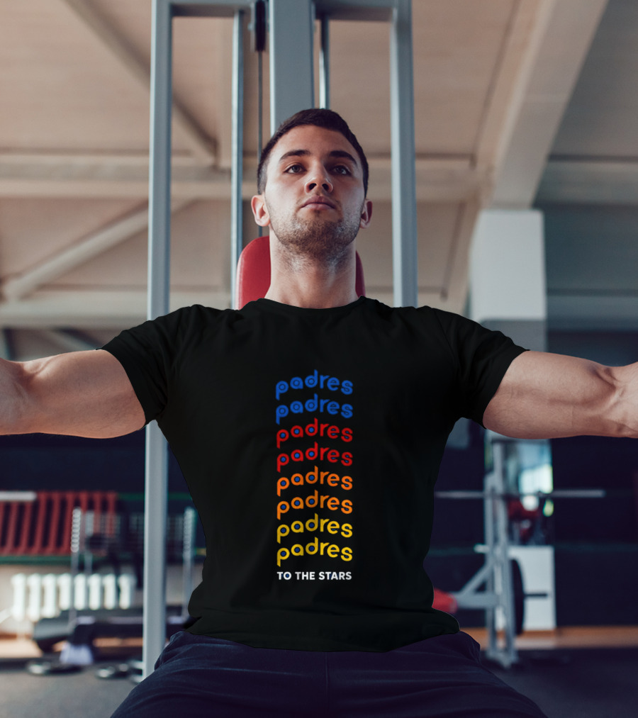 Tom DeLonge Padres To The Stars Colorful Gradient T-Shirt