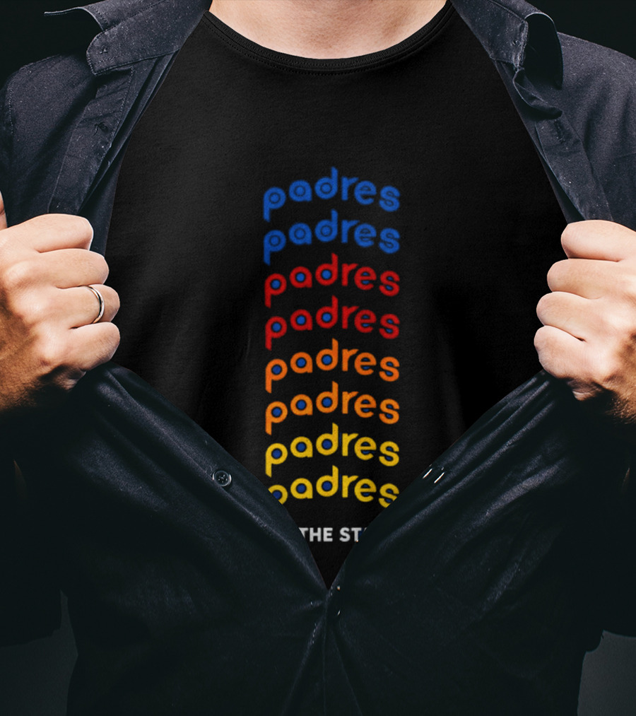 Tom DeLonge Padres To The Stars Colorful Gradient T-Shirt