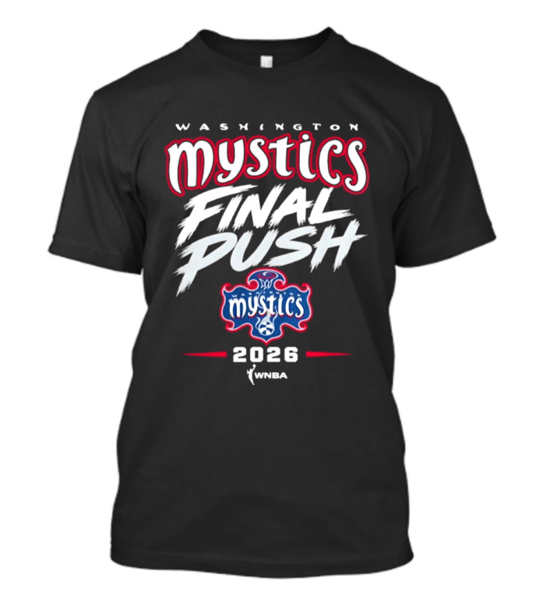 Washington Mystics Final Push WNBA 2026 T-Shirt