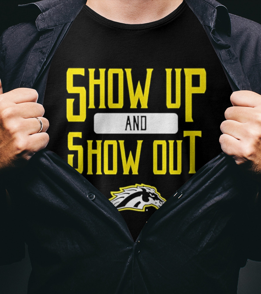 Western Michigan Broncos Show Up Show Out Bold Yellow T-Shirt