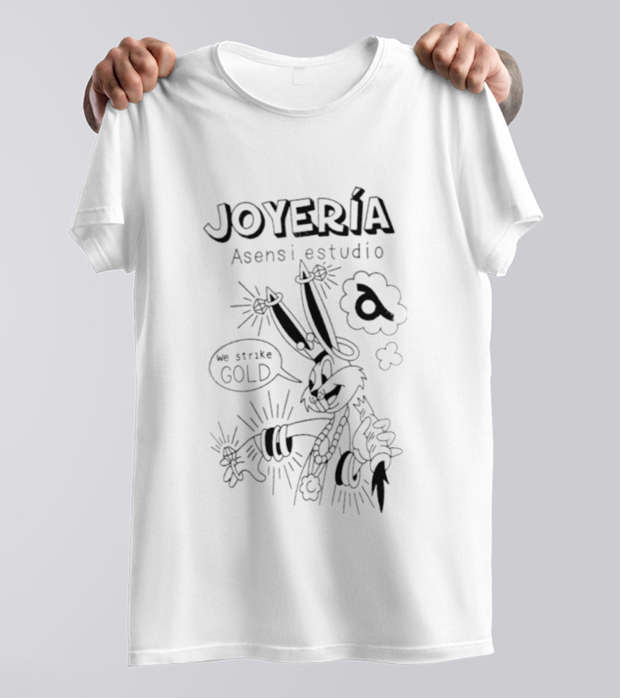 Joyería Bugs Bunny Asensi Estudio We Strike Gold Cartoon T-Shirt