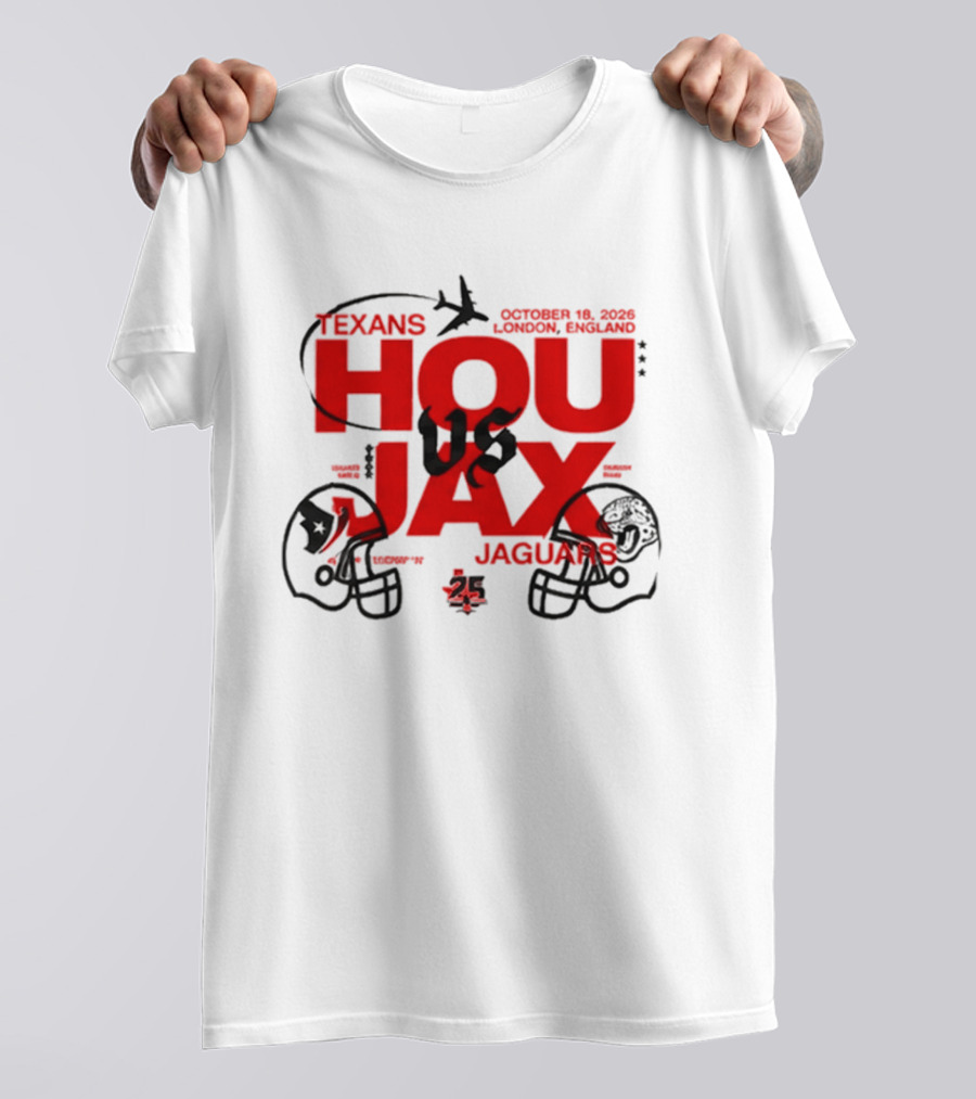 Houston Texans Vs Jacksonville Jaguars London September 12 2026 International Game T-Shirt