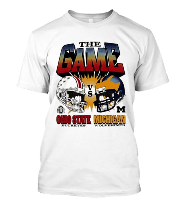The Game Ohio State Vs Michigan Wolverines Football Rivalry Helmets T-Shirt