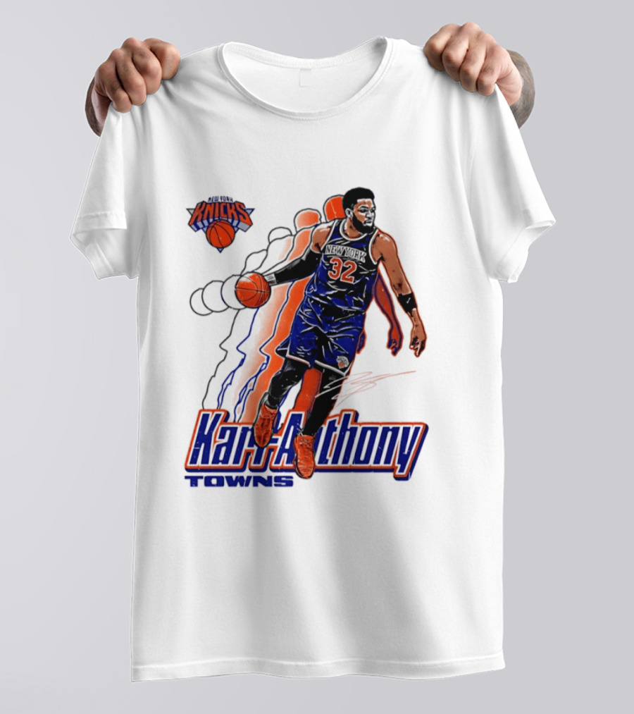 Karl Anthony Towns New York Knicks Basketball 32 T-Shirt