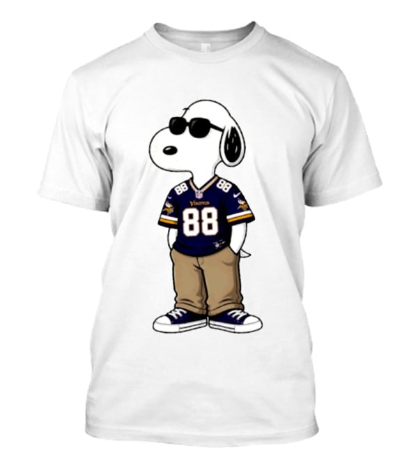 Snoopy 88 Vikings 2026 Football Sunglasses T-Shirt