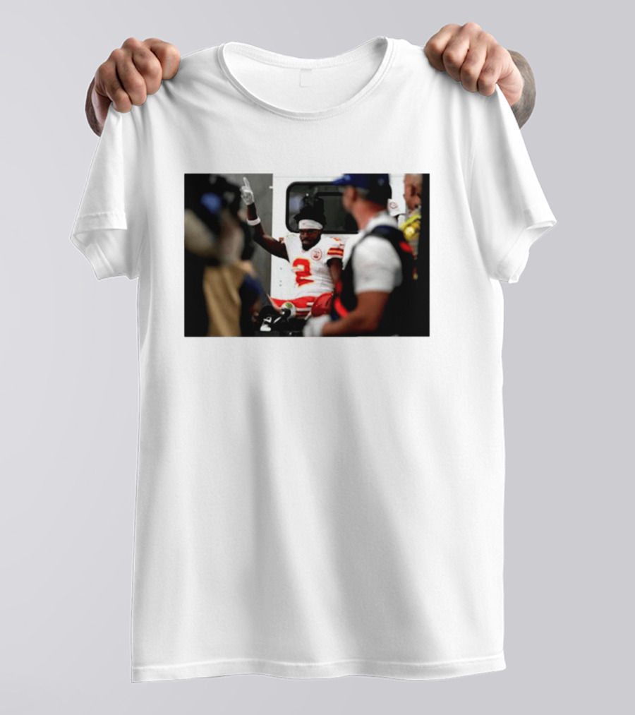 Tyquan Thornton Kansas City Chiefs Number 2 On Field Celebration 2026 T-Shirt