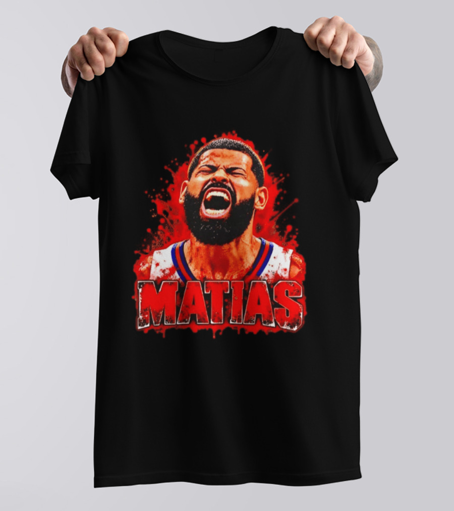 Matias Puerto Rican Basketball Cangrejeros Scream USA T-Shirt