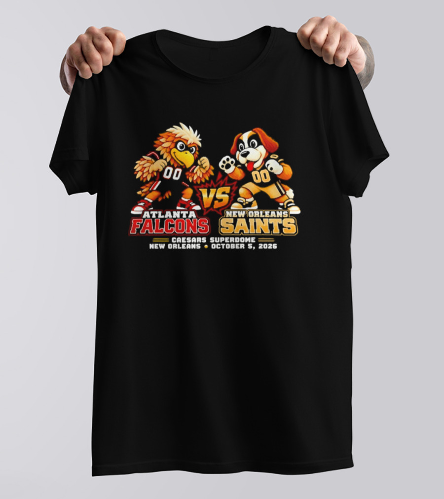 Atlanta Falcons Vs New Orleans Saints Madison Square New Orleans October 1 2020 Video Game T-Shirt