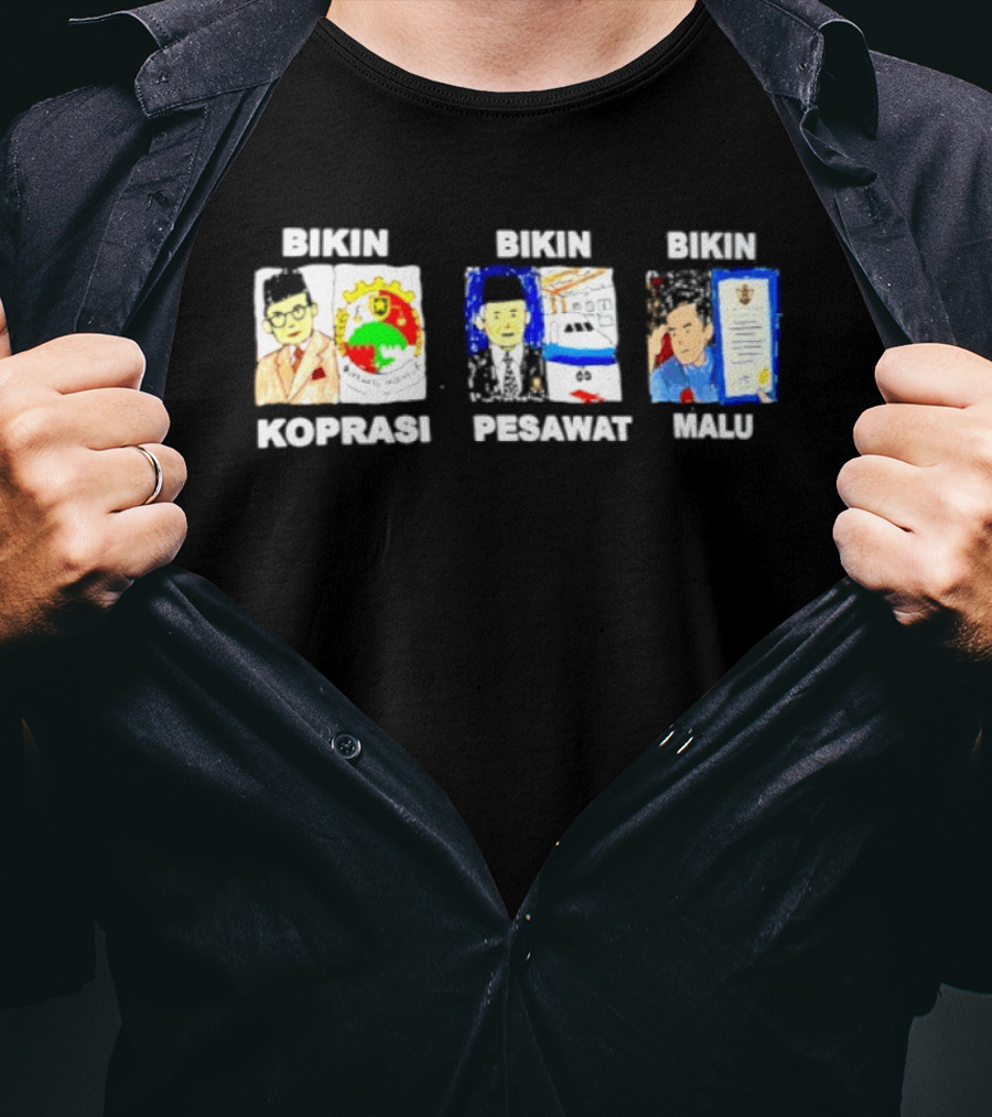 Indonesia Bikin Koprasi Pesawant Malu Comic T-Shirt