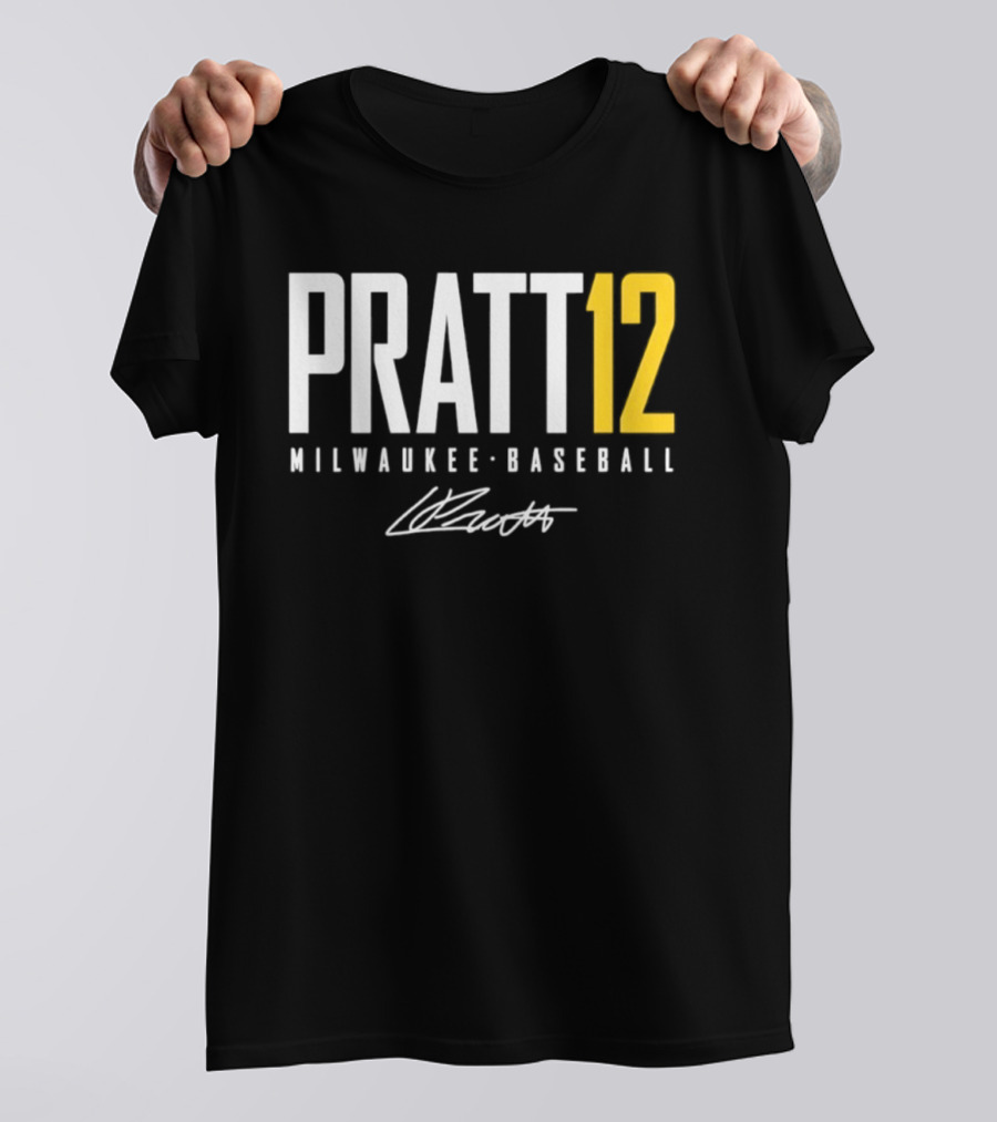 Pratt 12 Milwaukee Baseball Signature T-Shirt