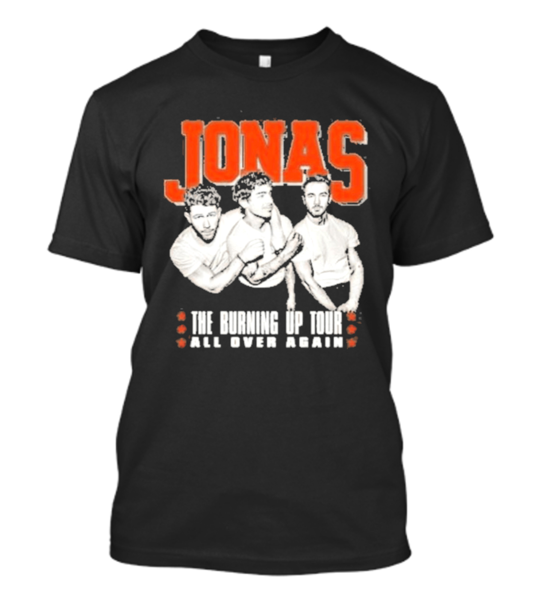 Jonas Brothers The Burning Up Tour All Over Again T-Shirt